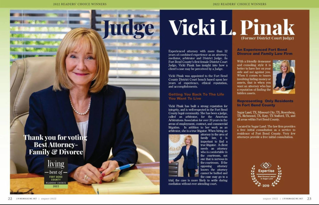 Living Magazine - Best Attorney Fort Bend County 2022